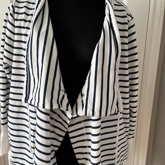New lane Bryant navy white sweater jacket womens 18 20 W - Picture 1 of 2